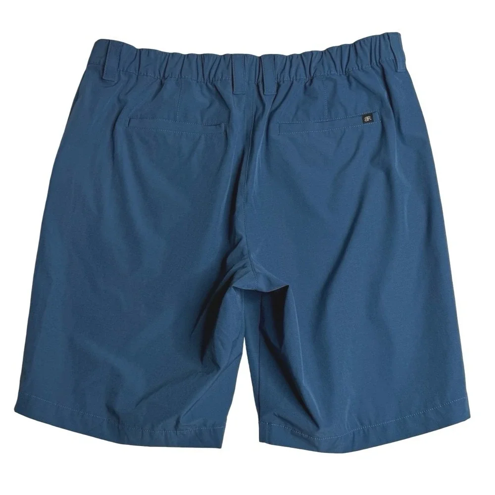 Banana Republic Comfort Flat Front Elastic Back Performance‎ Tech Shorts Blue 36